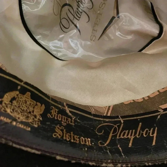 Stetson Playboy Vintage Black  Fedora Hat Unisex - Picture 8 of 12
